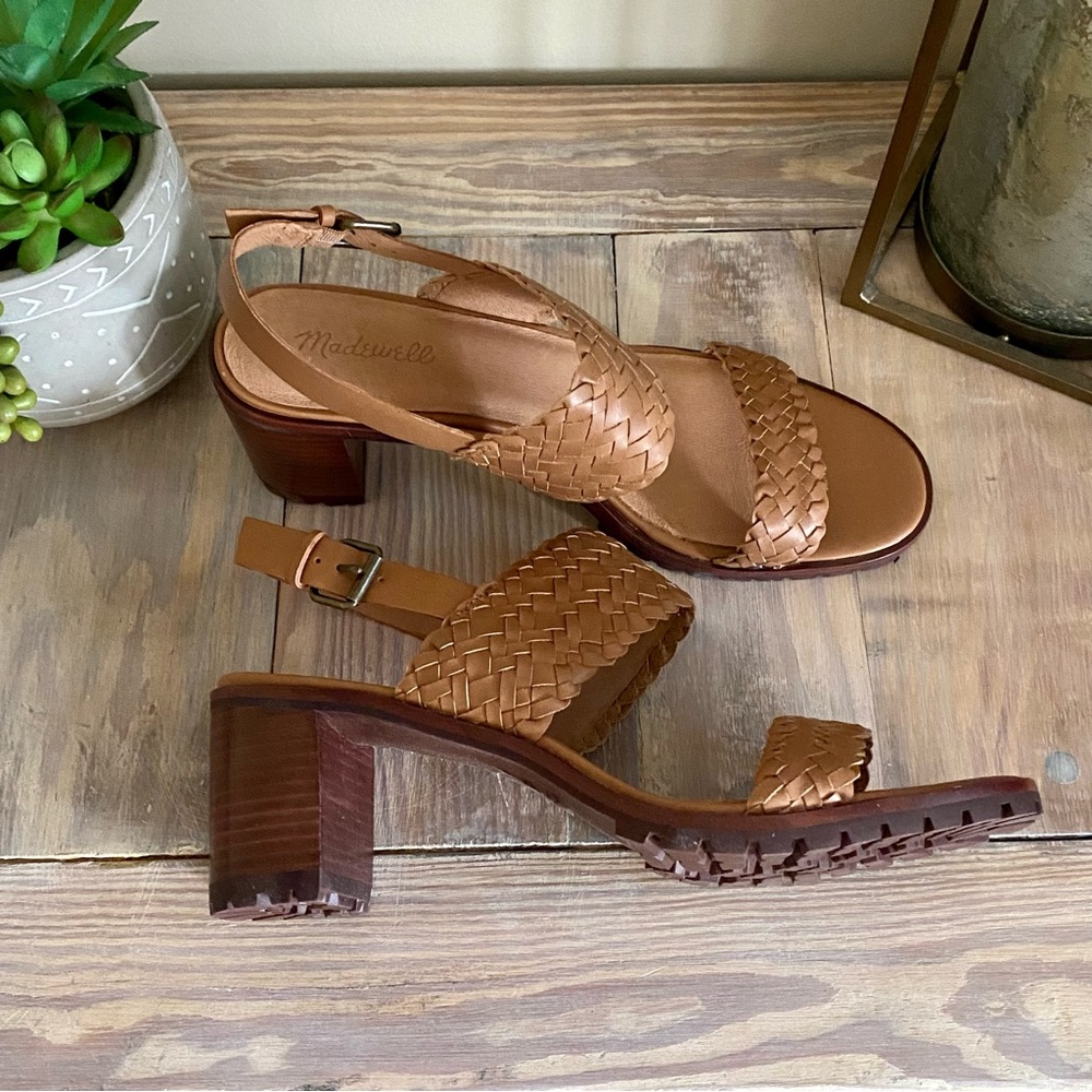 Madewell Tan Braided Sandals